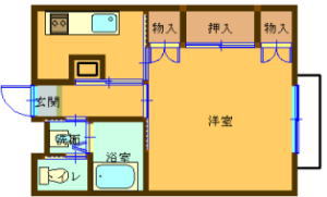 物件No. 1201 の間取り図