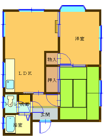 物件No. 1411 の間取り図